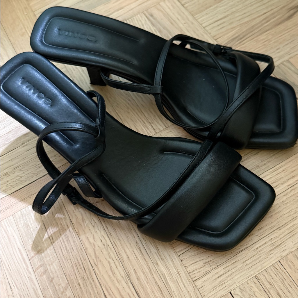 Vince Black Strappy Sandals *Like New*